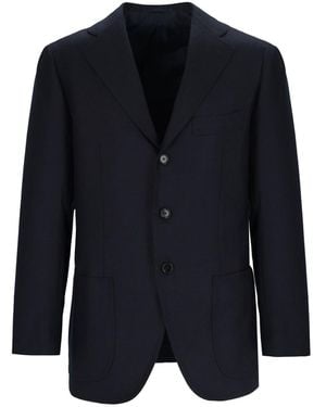 Cesare Attolini Single-Breasted Blazer - Blue