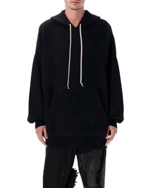 Rick Owens Oversized Hun Hoodie - Blue