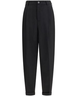 Marni Wool Casual Trousers - Black