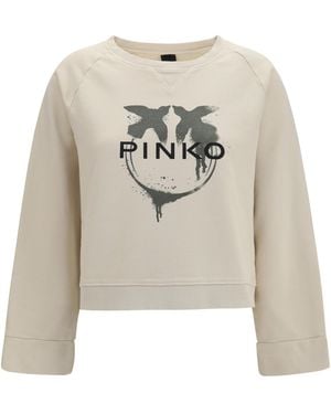 Pinko Neves Sweatshirt Cotton Sweatshirts - White