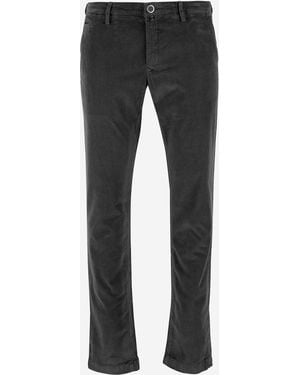 Jacob Cohen Stretch Cotton Blend Trousers - Grey