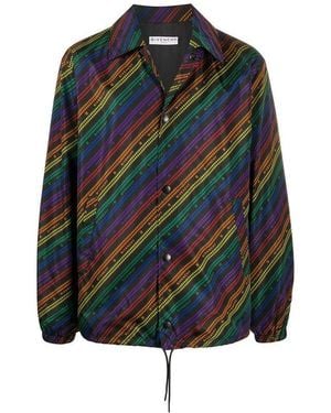 Givenchy Rainbow Chain Nylon Jacket - Green