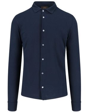 Zanone Cotton Shirt - Blue