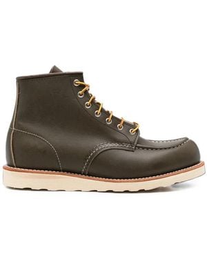 Red Wing Moc Toe Leather Boots - Brown