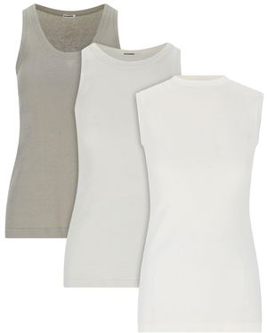 Jil Sander Tank Top Set Of 3 - White