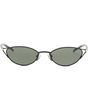McQueen Slim Cat-Eye Sunglasses With T-Bar Metal - Multicolour