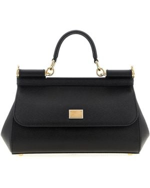 Dolce & Gabbana Sicily Medium Handbag - Black