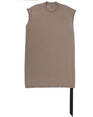 Rick Owens Tarp-T T-Shirt Cotton T-Shirts - Brown