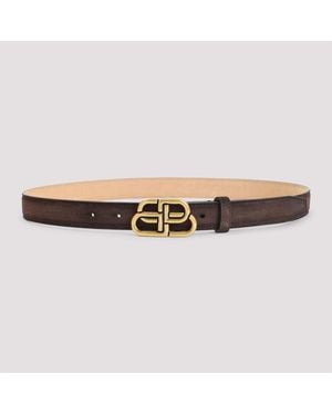 Balenciaga Bb 25 Thin Belt - Natural