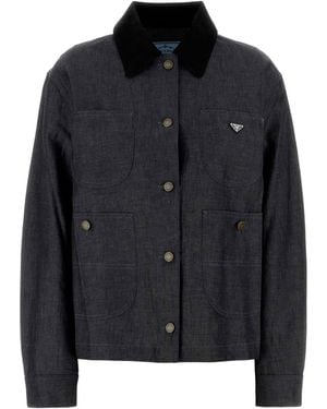 Prada Coats Co Li - Black