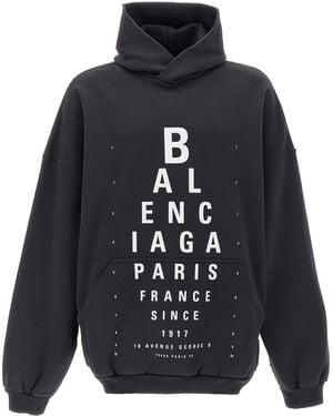 Balenciaga Optical Hoodie - Blue