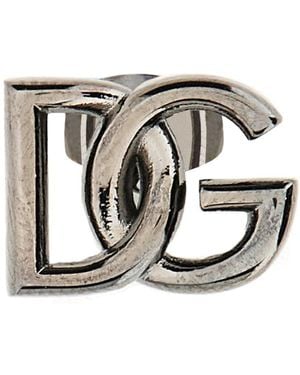 【Dolce&Gabbana】ロゴ ear cuffs シルバーのメンズ シングルイヤーカフ DGロゴ | Dolce&Gabbana®