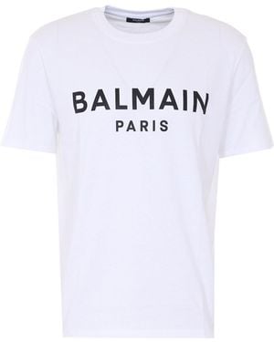 Balmain Print T-Shirt - White