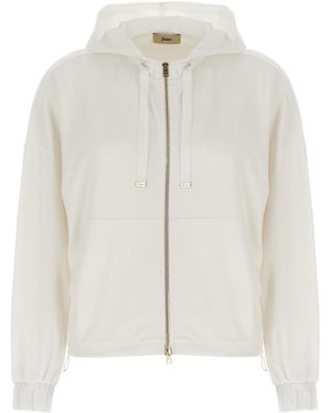 Herno Tech Hoodie - White