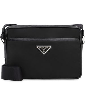 Prada Messenger Bag Re-Nylon Calf Leather - Black