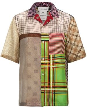 Marine Serre 'Regenerated Silk Scarves Bowling' Shirt - Multicolour