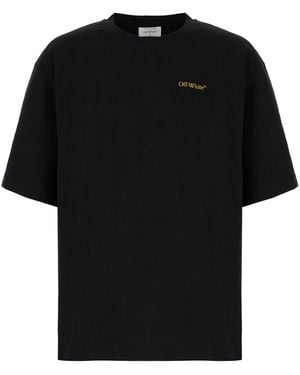 Off-White c/o Virgil Abloh Cotton T-Shirt - Black