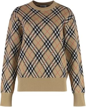 Burberry Pullover Wool-Blend Check - Multicolor