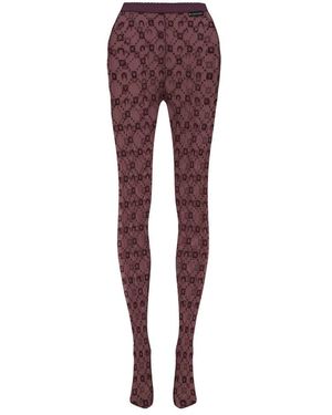 Marine Serre Socks - Purple