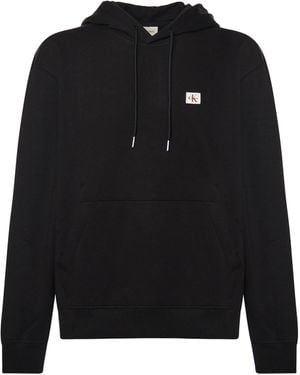Calvin Klein Cotton Sweatshirt With Logo - Black