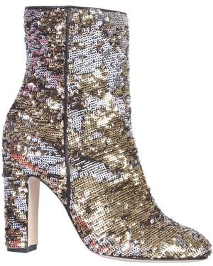 Paris Texas Boots With Sequins - Brown