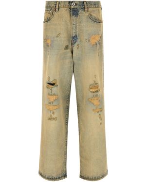 KENZO Kuroki Distressed Jeans - Natural