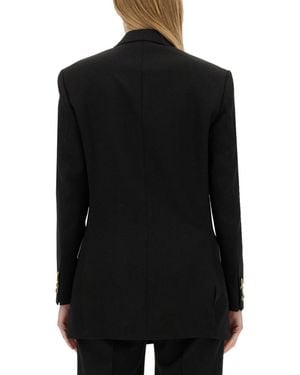 Victoria Beckham Double-Breasted Jacket Polyester - Black