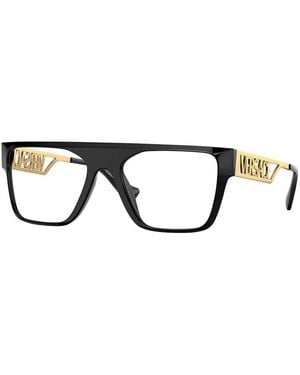Versace Eyeglasses Rectangle Full Rim, Frame And Clear Demo Lenses Lens Ve3326Ugb1 Sunglasses - Black