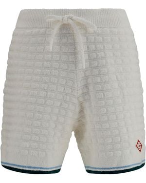 CASABLANCA Bouclé Tennis Shorts - Grey