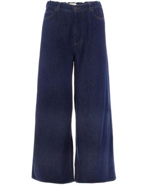 Weekend by Maxmara Relaxed High Rise Jeans - Blue