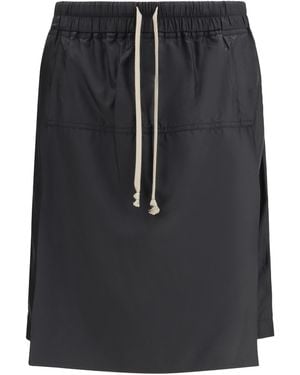 Moncler Rick Owens Kilt Shorts + Rick Owens - Black