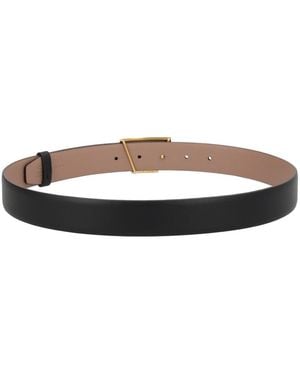 Tod's Leather Belt T Timeless Reversible Calfskin - Brown