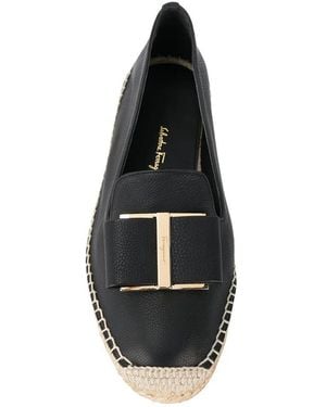 Ferragamo Sannio Espadrilles Shoe - Black