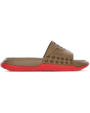Christian Louboutin Louboutin Mule Take It Easy Flat Rubber - Red