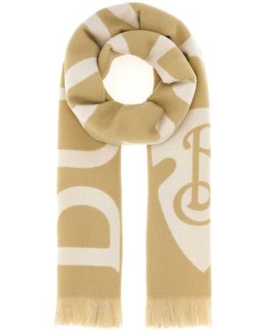Burberry Wool Scarf - Natural