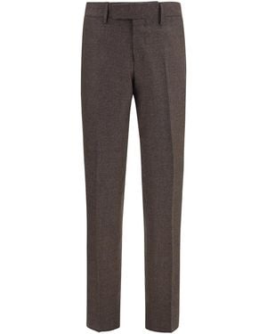 Lardini Tailored Viscose Pants - Gray