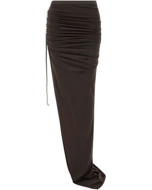 Rick Owens Soft Edfu Skirt - Black