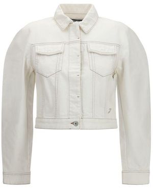 Jacquemus Cotton Denim Jacket Clothing - White
