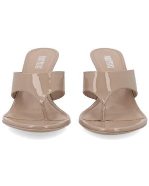 Paris Texas Mules Lidia Calf Leather - Natural