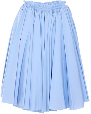 Ami Paris Midi Corolla Skirt - Blue