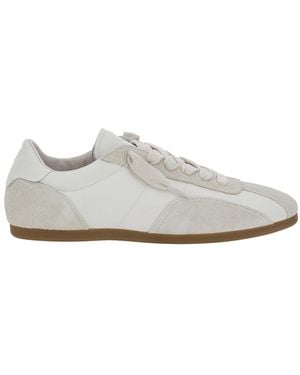Represent Sneakers With Chunky Sole And Contrast Pull-Tab Leather - White