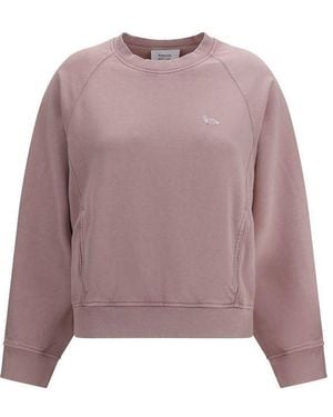 Maison Kitsuné Multicolor Cotton Sweatshirt - Purple