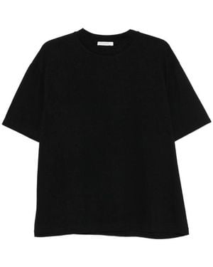 The Row Short-Sleeved Cotton Jumper - Black