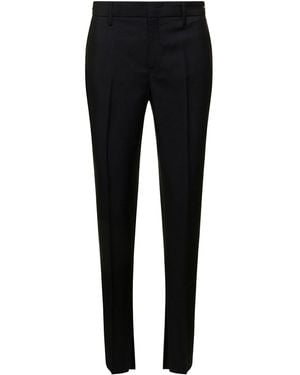 Gucci Slim Pants With Horsebit Detail - Black