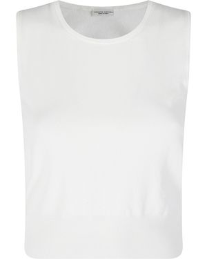 Roberto Collina Canotta Spalla Larga Vi Pl Top - White