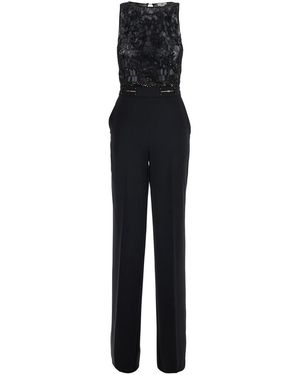 Elisabetta Franchi Jumpsuit Sleeveless Lace - Black