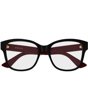 Gucci Gucci Gg1340O Linea Emblem 009 Burgundy Glasses - Brown