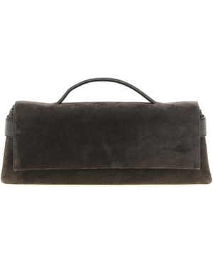 Brunello Cucinelli Calfskin Clutch Bag - Black