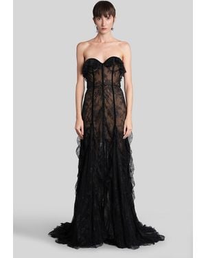 Costarellos Rosaline Long Dress - Black