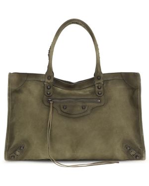 Balenciaga Le City Large Shoulder Bag - Green